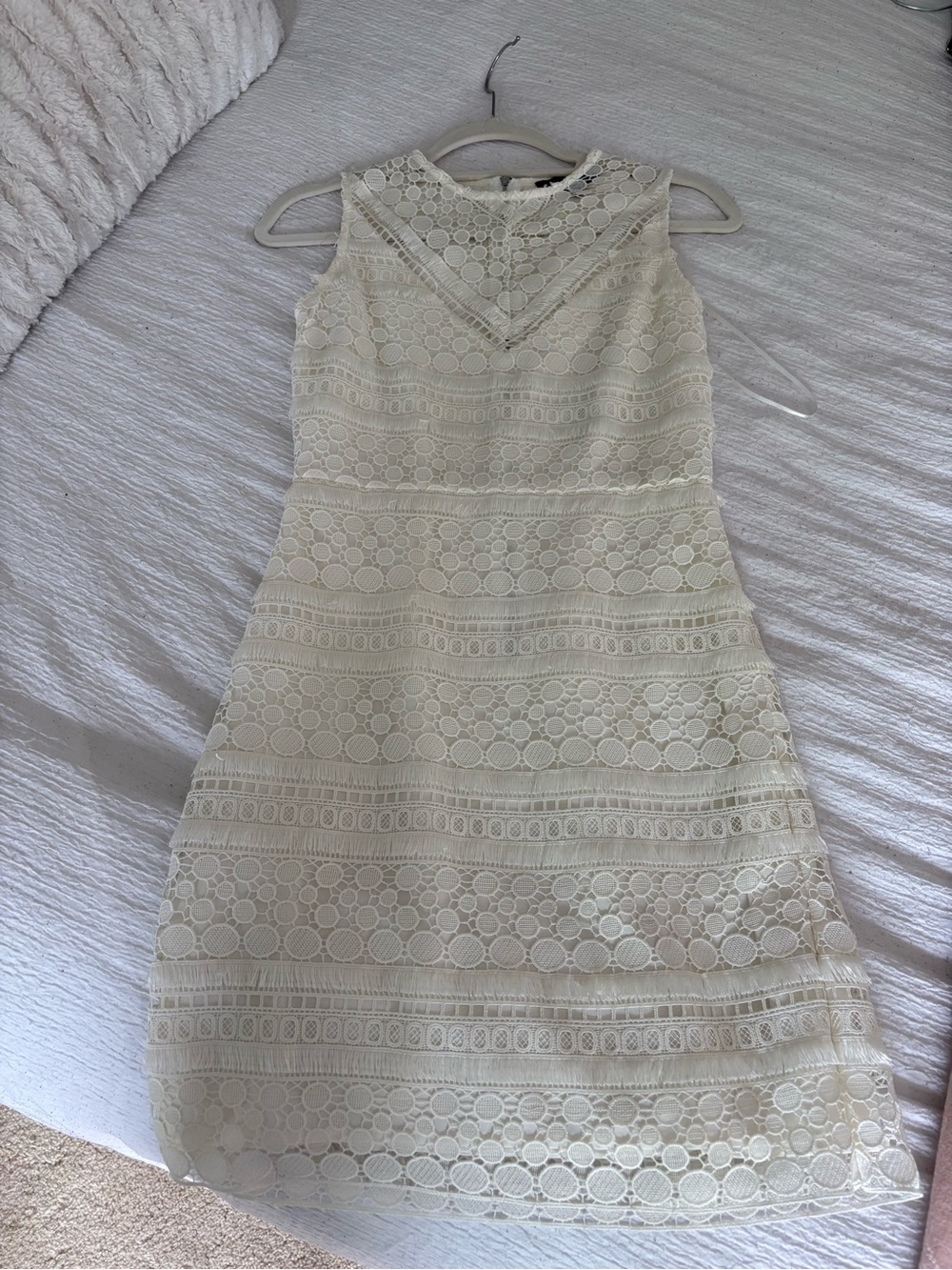 Sam Edelman Ivory Lace Midi Dress